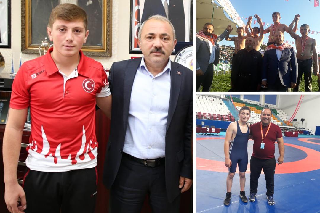 Başkan Esen’in Bol Madalyalı Güreşçisi Fatih Özgen Kampa Girdi