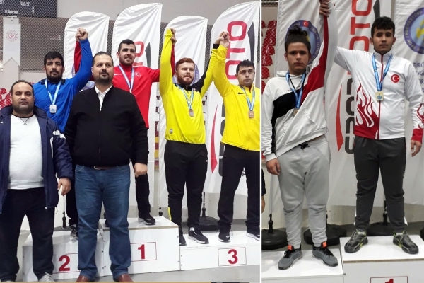 Türkiye Şampiyonluğu ve İkinciliği Çankırılı Güreşçilerin